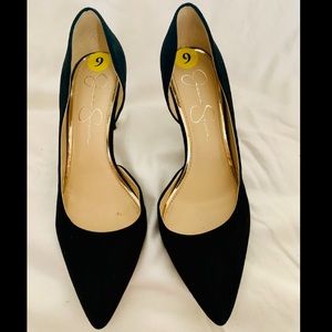 Jessica Simpson black suede heels size 9